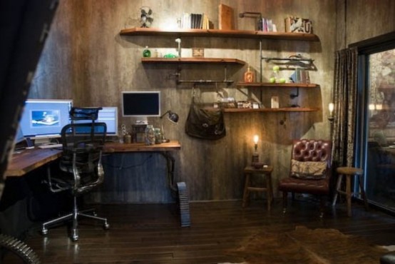28 Crazy Steampunk Home Office Designs Digsdigs
