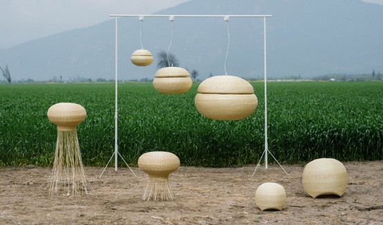 Creative And Flexible Made In Mimbre Lamp Collection