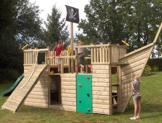 kids wooden outdoor play