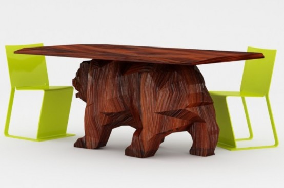 Creative Bear Shaped Table