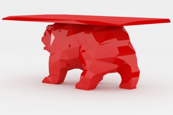 Creative Bear Shaped Table