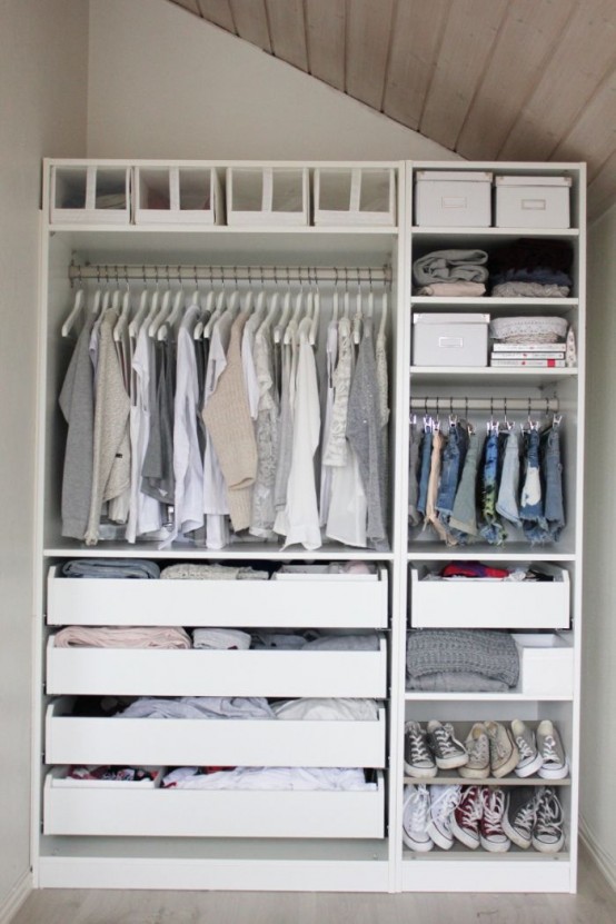 38 Creative Clothes Storage Solutions For Small Spaces - DigsDigs