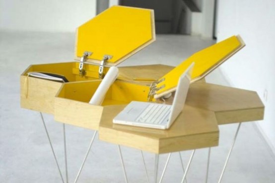Creative Honeycomb Desk For Home And Office