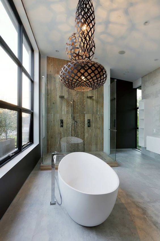 25 Creative Modern Bathroom Lights Ideas You鈥檒l Love - DigsDigs