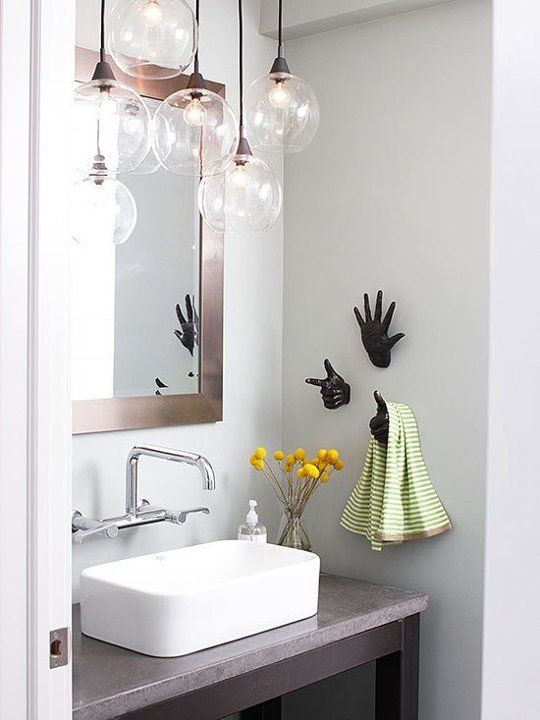 modern bathroom lights over mirror