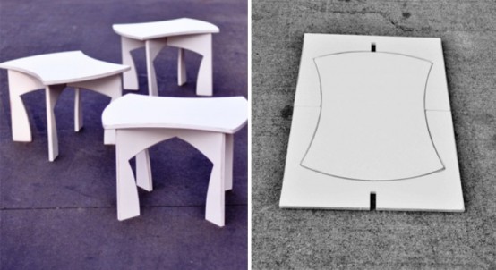 Creative Modular White Table