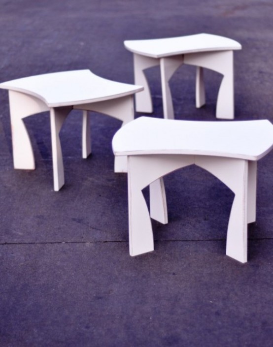 Creative Modular White Table