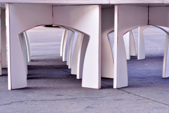 Creative Modular White Table