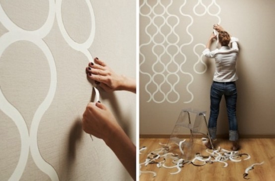 Creative Tear Off Wallpaper For Customizable Design