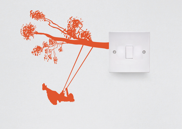 Creative Vinyl Switch Outlets Decorations