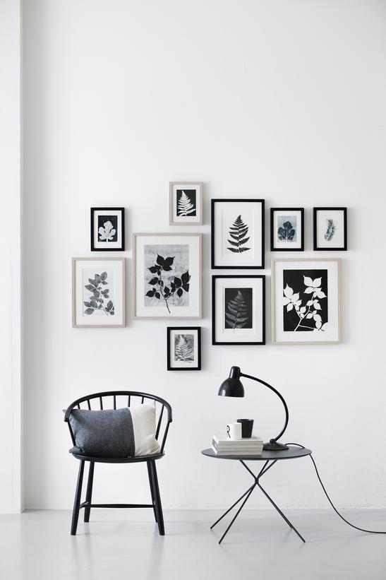 blanco y negro colocadas con un poco de caos
