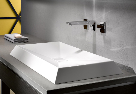 Crystalline Glassed Steel Basin From Alape