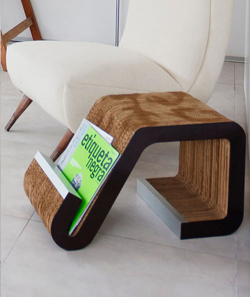 Curved Magazine Rack