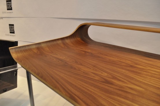 Curved Minimalist Desk