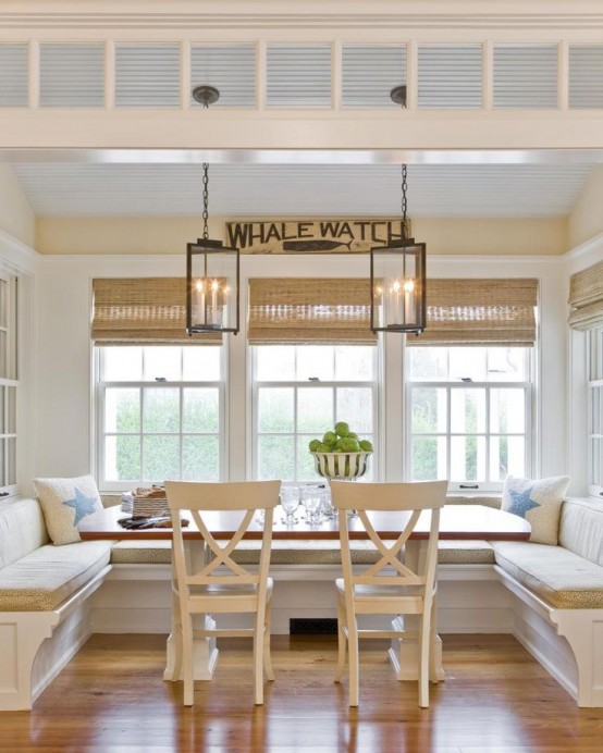 40 Cute And Cozy Breakfast Nook Décor Ideas - DigsDigs