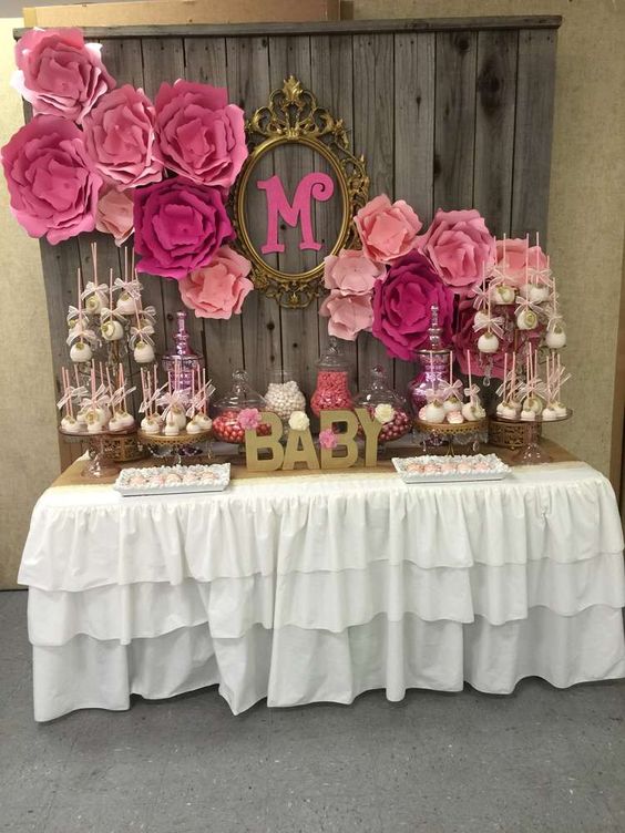 31 Cute Baby Shower Dessert Table Décor Ideas - DigsDigs