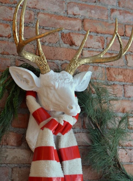 30 Cute Deer  D cor Ideas  For Cozy Christmas Spaces DigsDigs