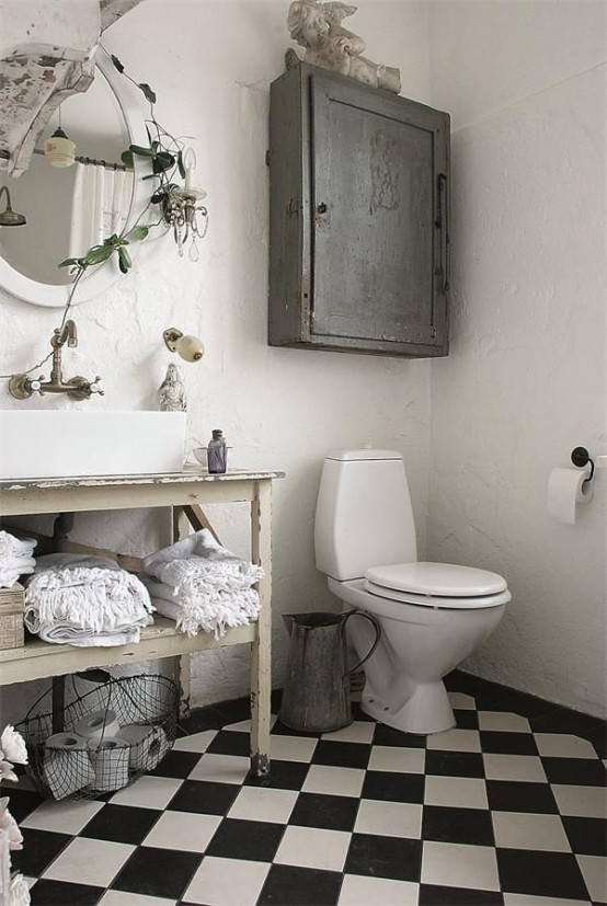 Cute Shabby Chic Bathroom Decor Ideas