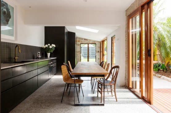 Daring Bronte House With Lots Of Black In Decor