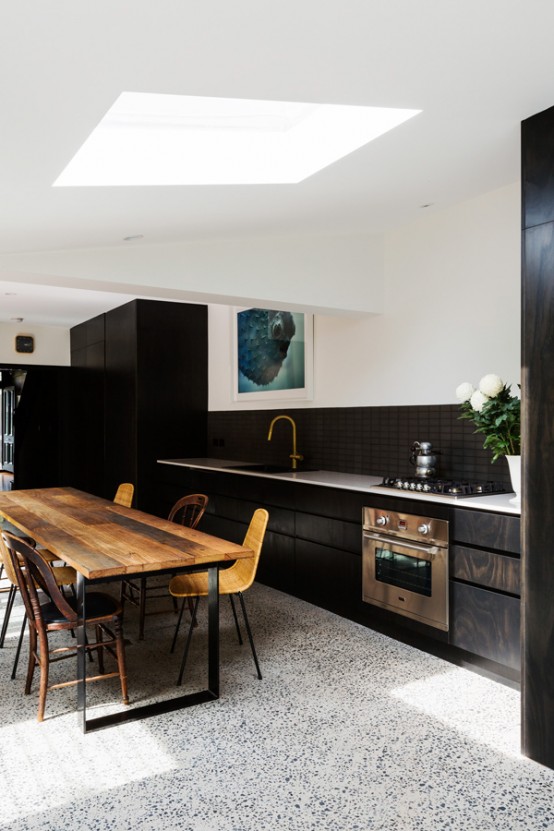 Daring Bronte House With Lots Of Black In Decor