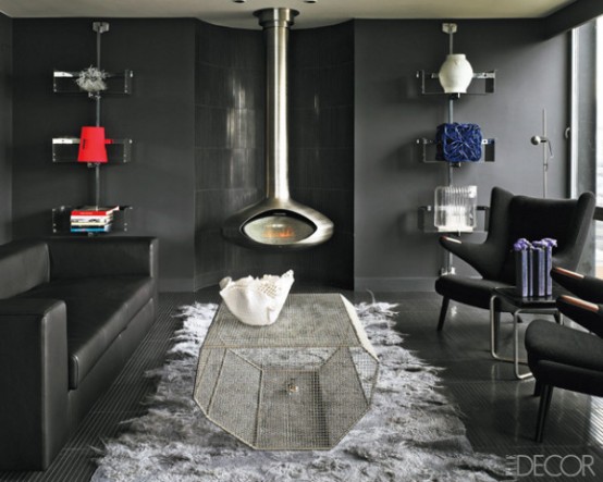 Dark And Moody Living Room