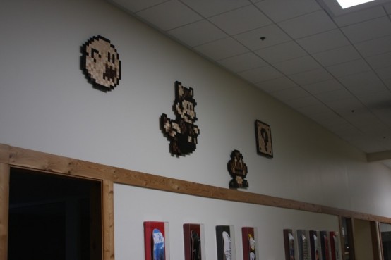 Decorating Walls With Pixel Art Inspired by Old Video Games