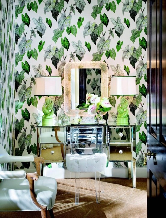 Decorating With Botanical Wallpaper Beautiful Ideas