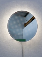 Decorative Moire Mirror With Optical Patterns