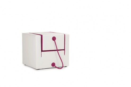 Decube Amchair Tied With Its Footrest By A Rope