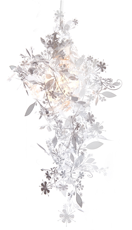 Delicate Lamp Reminding Of Exotic Vegetation
