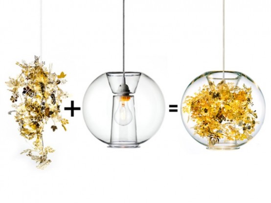 Delicate Lamp Reminding Of Exotic Vegetation