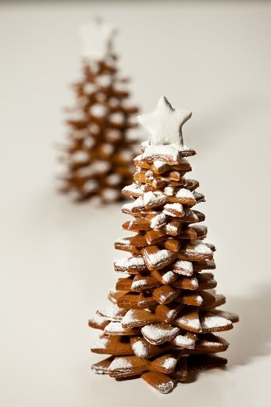 a lovely gingerbread Christmas tree can be an alternative to a usual Christmas tree or a delicious dessert for the holidays