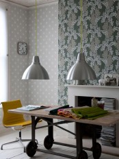 Dining Area With Neutral Wallpapers