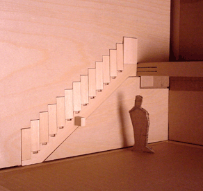 This disappearing, retractable staircase is a truly space saving solution. It’s using simple mechanical hinges and pistons that are making it easily folds flush up against a wall to expand a lower space and/or to restrict access to an upper floor. They are still a concept designed by Aaron Tang.