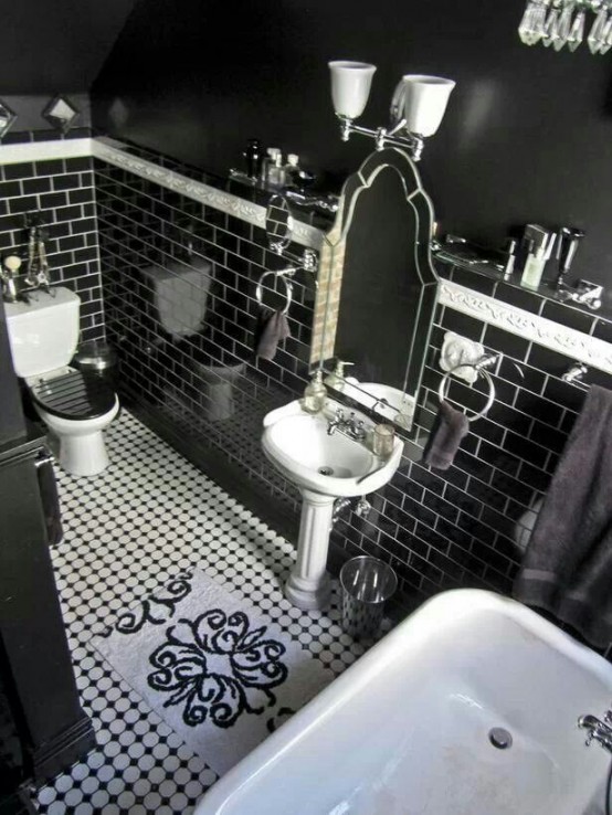 22 Dramatic Gothic Bathroom Designs Ideas DigsDigs