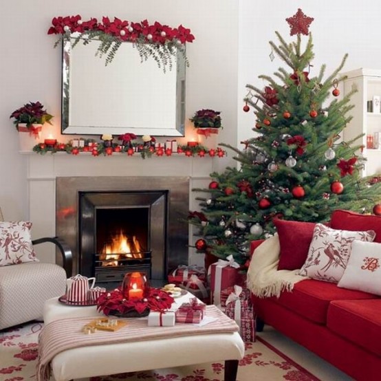 55 dreamy christmas living room décor ideas - digsdigs