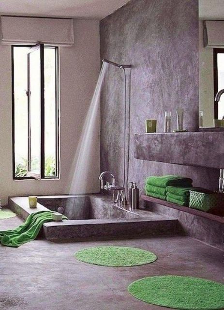 34 Dreamy Sunken Bathtub Designs To Relax In - DigsDigs