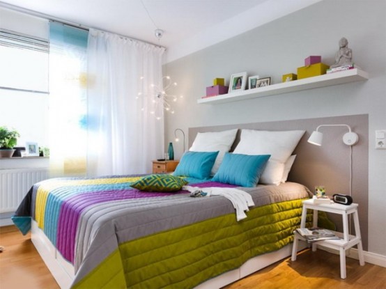 Dynamic And Colorful Ikea Bedroom Renovation