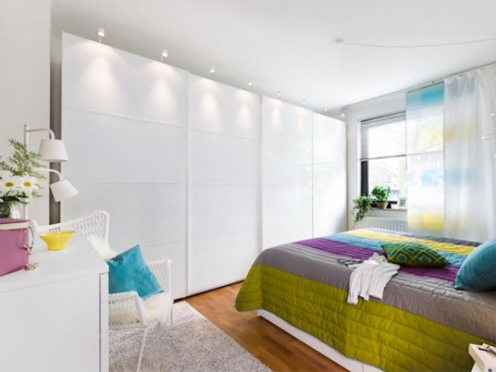 Dynamic And Colorful Ikea Bedroom Renovation