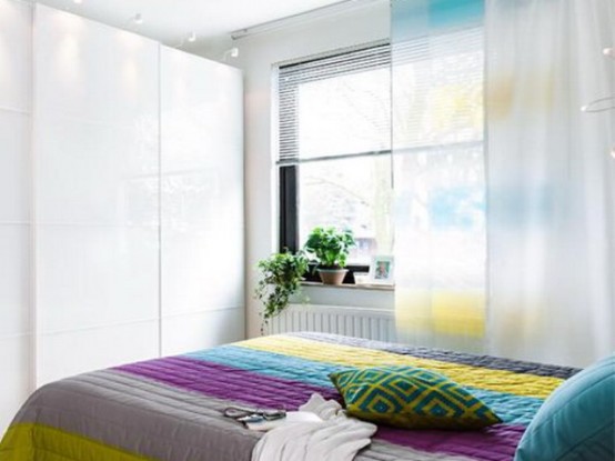 Dynamic And Colorful Ikea Bedroom Renovation