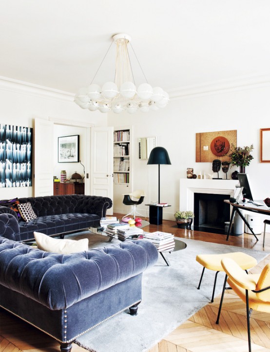 Eclectic But Balanced Paris Apartment Full Of Life