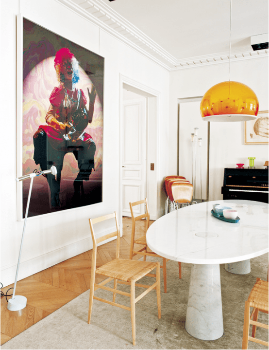 Eclectic But Balanced Paris Apartment Full Of Life