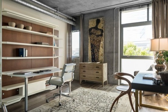 Eclectic Dwell Loft In Chocolate Beige And Grey