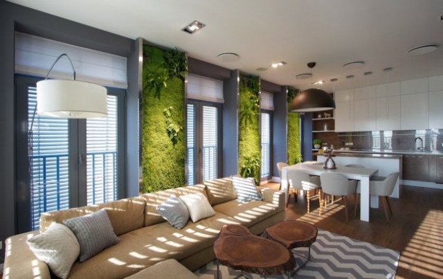 Eclectic Elegant Apartment With Green Walls