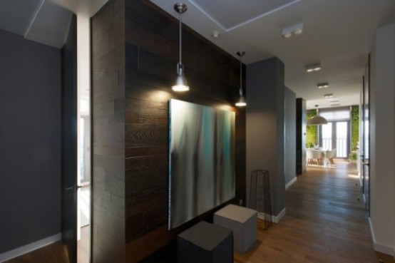 Eclectic Elegant Apartment With Green Walls