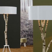 Ecological Lamp Made Of Natural Birch