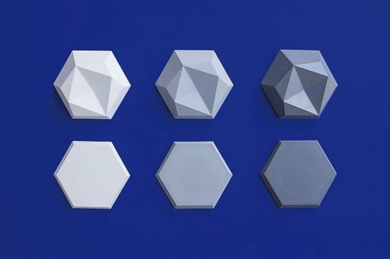 Edgy Hexagonal Concrete Tiles For Eye Catching Decor