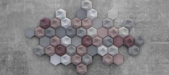 Edgy Hexagonal Concrete Tiles For Eye Catching Decor