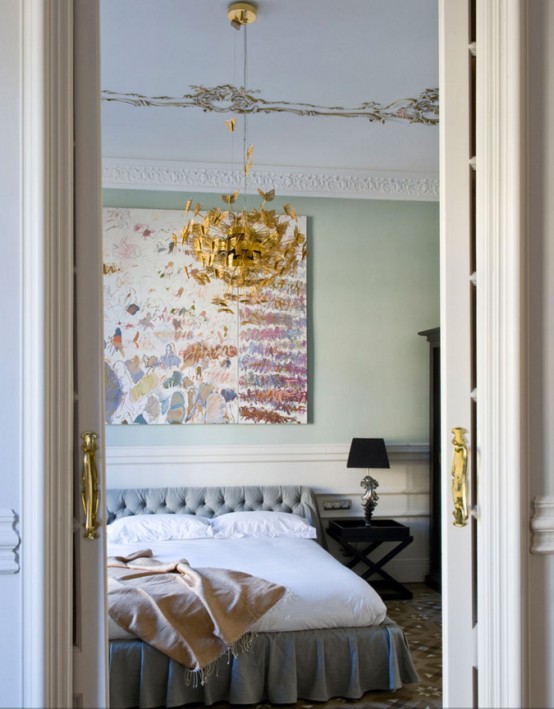 Elegant And Peaceful Feminine Bedroom Design