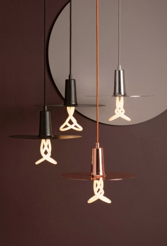 Elegant And Simple Drop Hat Shade For Plumen Bulbs